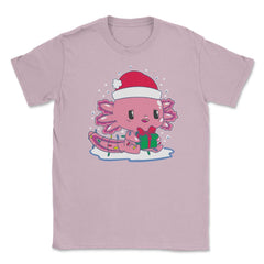 Funny Christmas Axolotl Santa Mexican Salamander Lover design Unisex - Light Pink