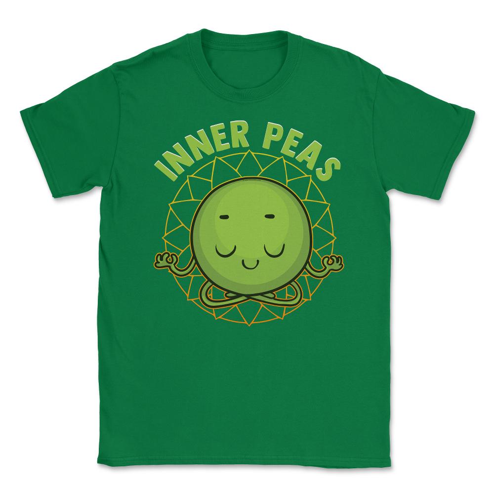 Inner Peas Funny Inner Peace Foodie Pun Meme design Unisex T-Shirt - Green