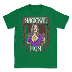 Magical Mom Funny Occult Vintage Halloween Unisex T-Shirt - Green