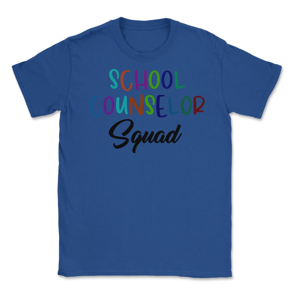 Funny School Counselor Squad Colorful Coworker Counselors design - Royal Blue