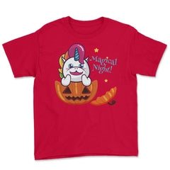 Magical Night! Halloween Unicorn Shirt Gifts Youth Tee - Red