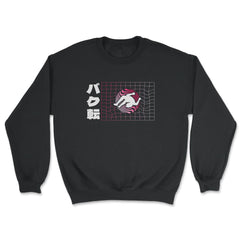 Japanese Aesthetic Backflip Urban Gymnast Vaporwave print - Unisex Sweatshirt - Black
