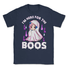 I'm just here for the boos Funny Halloween Unisex T-Shirt - Navy