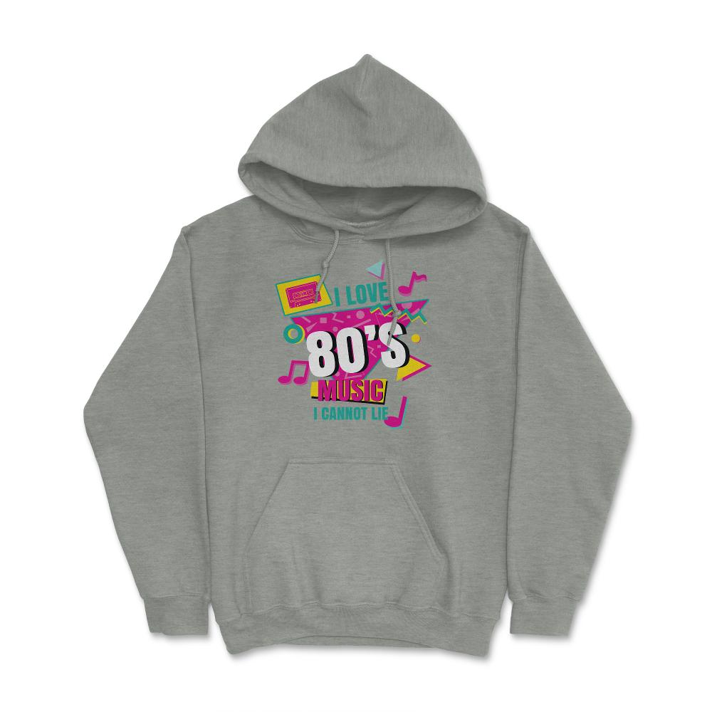 I Love 80’s Music I cannot Lie Retro Eighties Style Lover design - Grey Heather