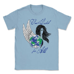 One World Unisex T-Shirt - Light Blue