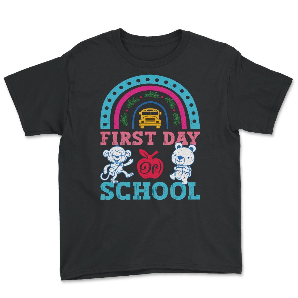 Welcome Back To School First Day of School Teachers & Kids print - Black