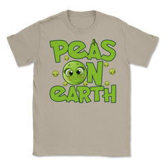 Peas On Earth Funny Peace On Earth Foodie Pun Meme print Unisex - Cream