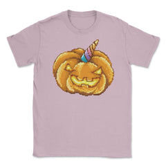 Jack O Unicorn Pumpkin Halloween T Shirt Gifts Unisex T-Shirt - Light Pink