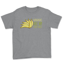 Bananas are My Spirit Fruit Funny Humor product Youth Tee - Grey Heather