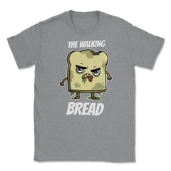 The Walking Bread Funny Halloween Kawaii Zombie Unisex T-Shirt - Grey Heather