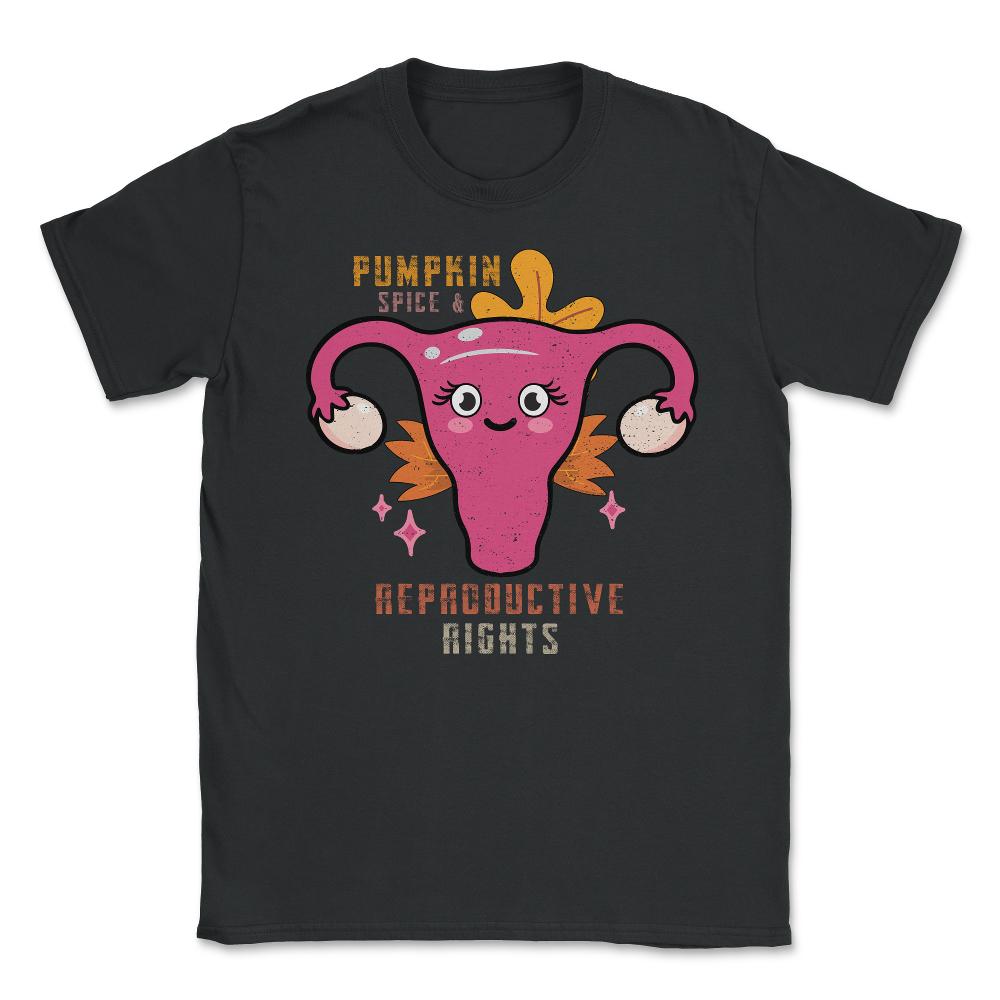 Pumpkin Spice And Reproductive Rights Pro-Choice Women’s graphic - Black
