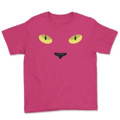 Black Cat Eyes Halloween Novelty T Shirt Tee Gifts Youth Tee - Heliconia