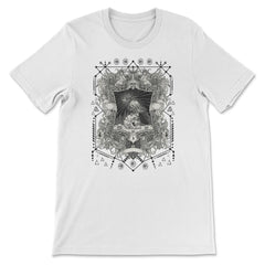 Dark Academia Aesthetic After Life Scary Crow Vintage design - Premium Unisex T-Shirt - White