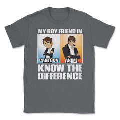 Is Not Cartoons Its Anime Know the Difference Meme graphic Unisex - Smoke Grey