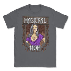 Magical Mom Funny Occult Vintage Halloween Unisex T-Shirt - Smoke Grey