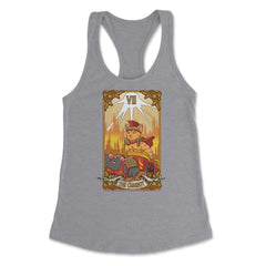 The Chariot Cat Arcana Tarot Card Mystical Wiccan product Women's - Heather Grey