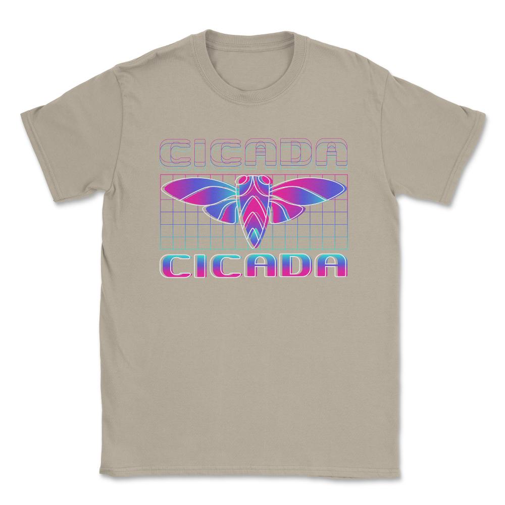 Retro Vintage Vaporwave Cicada Glitch Design product Unisex T-Shirt - Cream