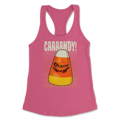 Candy Corn Hilarious & Creepy Halloween Character design Women's - Hot Pink