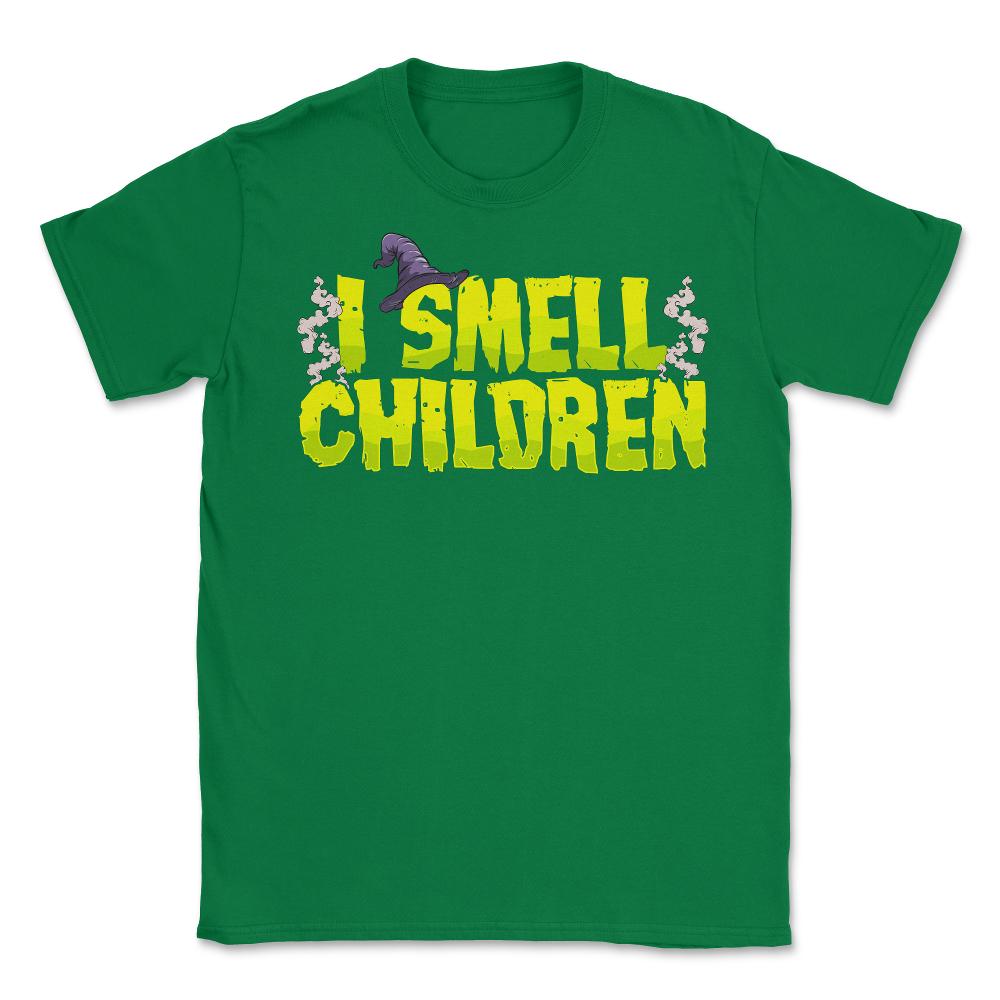 I Smell-Children Funny Halloween Words Unisex T-Shirt - Green