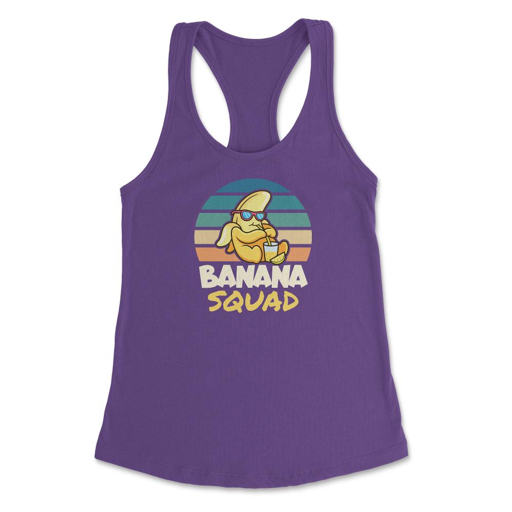 Banana Squad Lovers Funny Banana Fruit Lover Cute graphic Women's - Purple