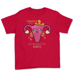 Pumpkin Spice And Reproductive Rights Pro-Choice Women’s graphic - Red