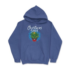 Christmas Succs Hilarious Xmas Succulents Pun graphic Hoodie - Royal Blue