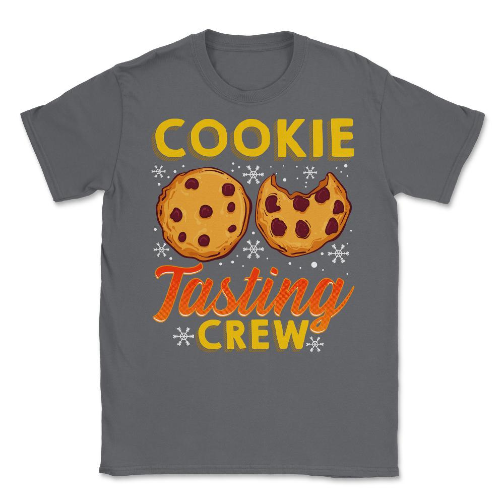 Cookie Tasting Crew Christmas Funny Unisex T-Shirt - Smoke Grey