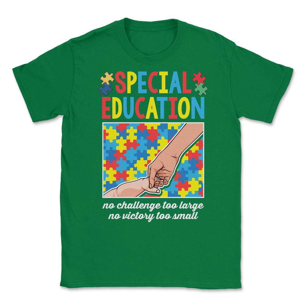 Special Education Teacher Autism Awareness print Unisex T-Shirt - Green