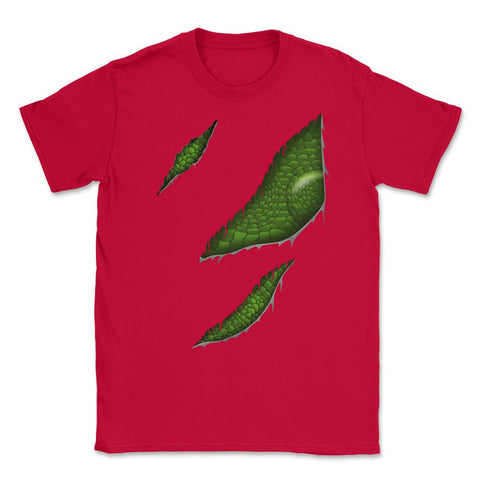 Women Alien Reptile Ragged Halloween T Shirts & Gifts Unisex T-Shirt - Red