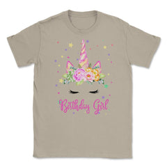 Birthday Girl! Unicorn Lashes design Gift Unisex T-Shirt - Cream