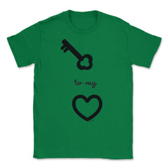 Key to my Heart Unisex T-Shirt - Green