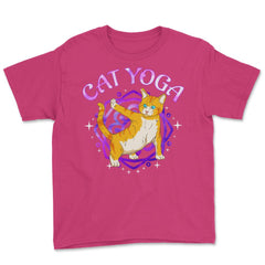 Cat Yoga Funny Kitten in Yoga Pose Design for Kitty Lovers product - Heliconia