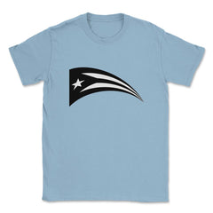 Puerto Rico Black Flag Resiste Boricua by ASJ design Unisex T-Shirt - Light Blue