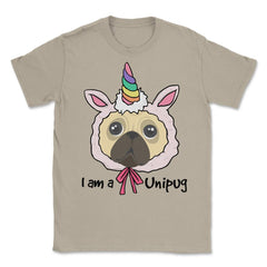 I am a Unipug graphic Funny Humor pug gift tee Unisex T-Shirt - Cream