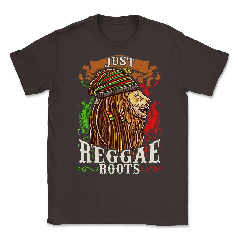 Just Reggae Roots Lion Reggae & Rasta Music Lover product Unisex - Brown