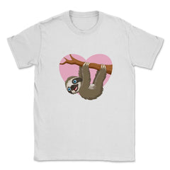 Just A Girl Who Loves Sloths! T-Shirt Tee Gifts Shirt Unisex T-Shirt - White