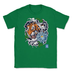 Year of the Tiger Retro Vintage Tattoo Style Art graphic Unisex - Green