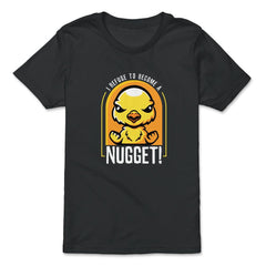 I Refuse To Become a Nugget! Angry Kawaii Chicken Hilarious design - Premium Youth Tee - Black