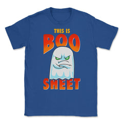 This is Boo Sheet Funny Halloween Ghost Unisex T-Shirt - Royal Blue