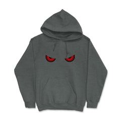 Evil Red Scary Eyes Halloween T Shirts & Gifts Hoodie - Dark Grey Heather
