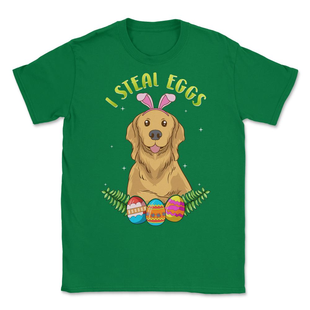 Easter Labrador with Bunny Ears Funny I steal eggs Gift design Unisex - Green
