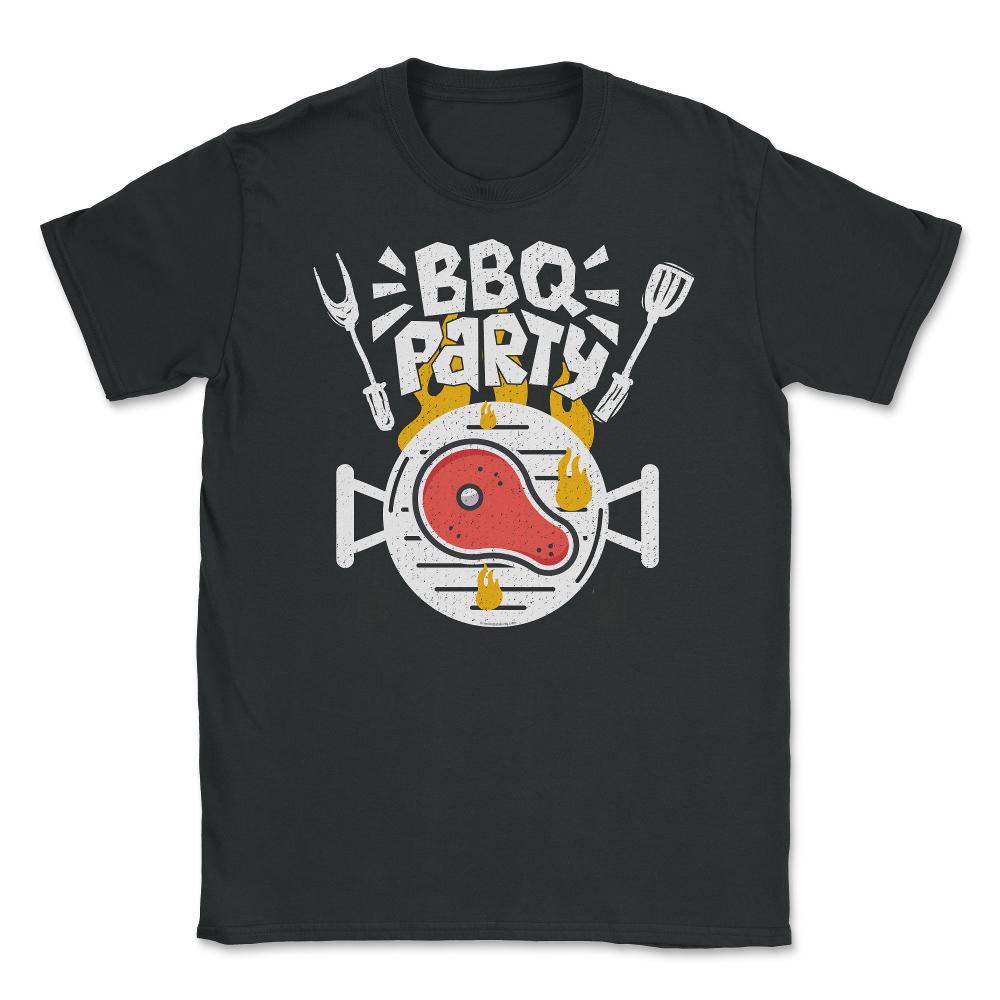 Funny Barbecue Party Retro Grilling Vintage Grunge design Unisex - Black