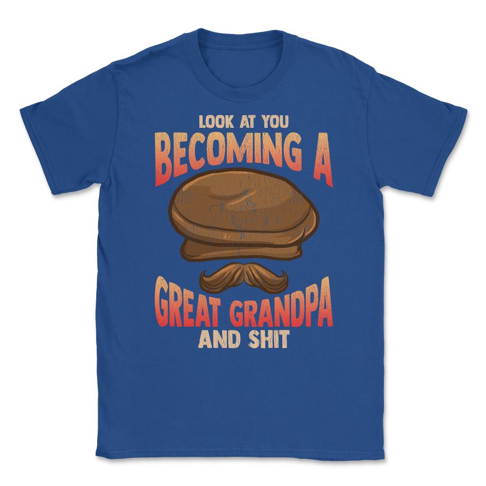 Becoming a Great Grandpa Unisex T-Shirt - Royal Blue