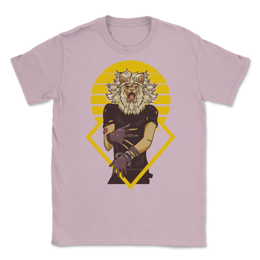 Leo Zodiac Sign Retro Vintage Anime Zodiac Art product Unisex T-Shirt - Light Pink