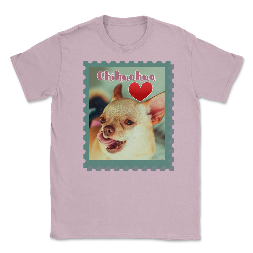 Chihuahua Love Stamp t-shirt Unisex T-Shirt - Light Pink