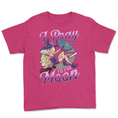 Halloween Witch I Pray To the Moon Anime Manga Vin Youth Tee - Heliconia