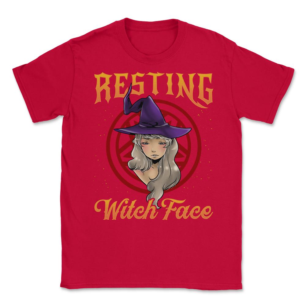 Resting Witch Face ANIME Witch Girl Character Gift Unisex T-Shirt - Red