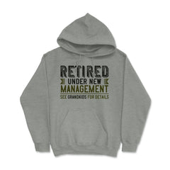 Funny Grandparent Retired Under New Management See Grandkids product - Grey Heather