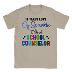 Funny It Takes Lots Of Sparkle To Be A School Counselor Gag print - Cream