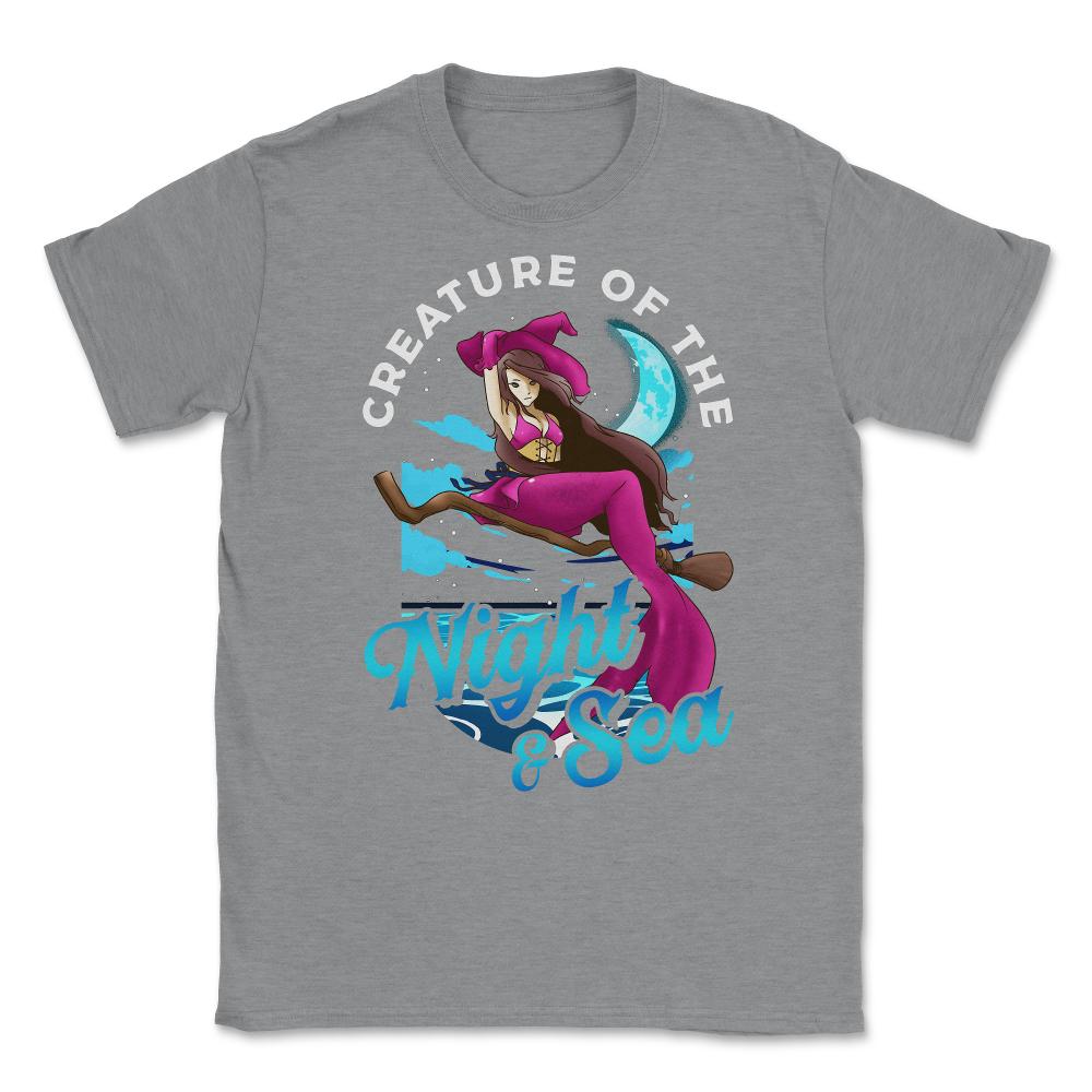 Mermaid Witch Creature of the Night & Sea Unisex T-Shirt - Grey Heather